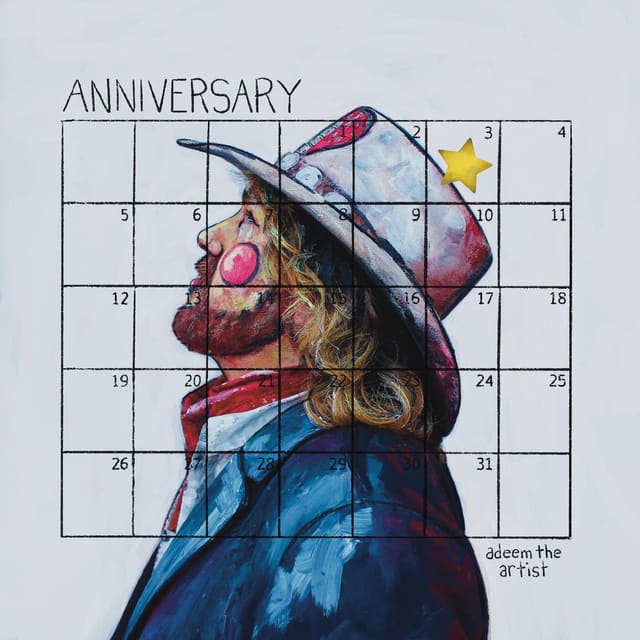 Cover art for Adeem The Artist — Anniversary — credits: Mixing, Mastering.